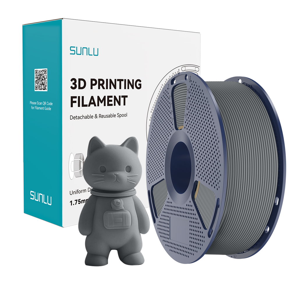 SUNLU PLA Matte Grey Filament 1.75mm (1kg) 3D Printer Filament AU