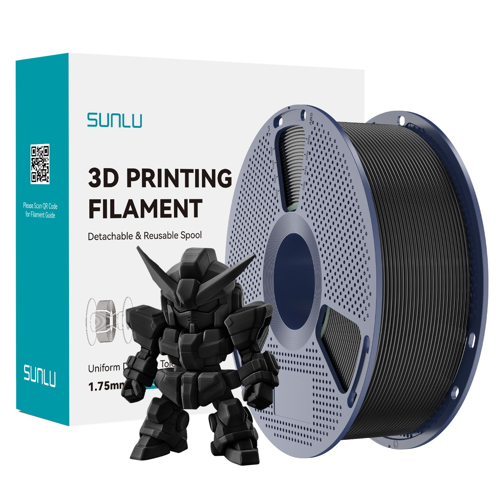 SUNLU PLA+2.0 1.75mm (1kg) High-Strength 3D Printer Filament AU