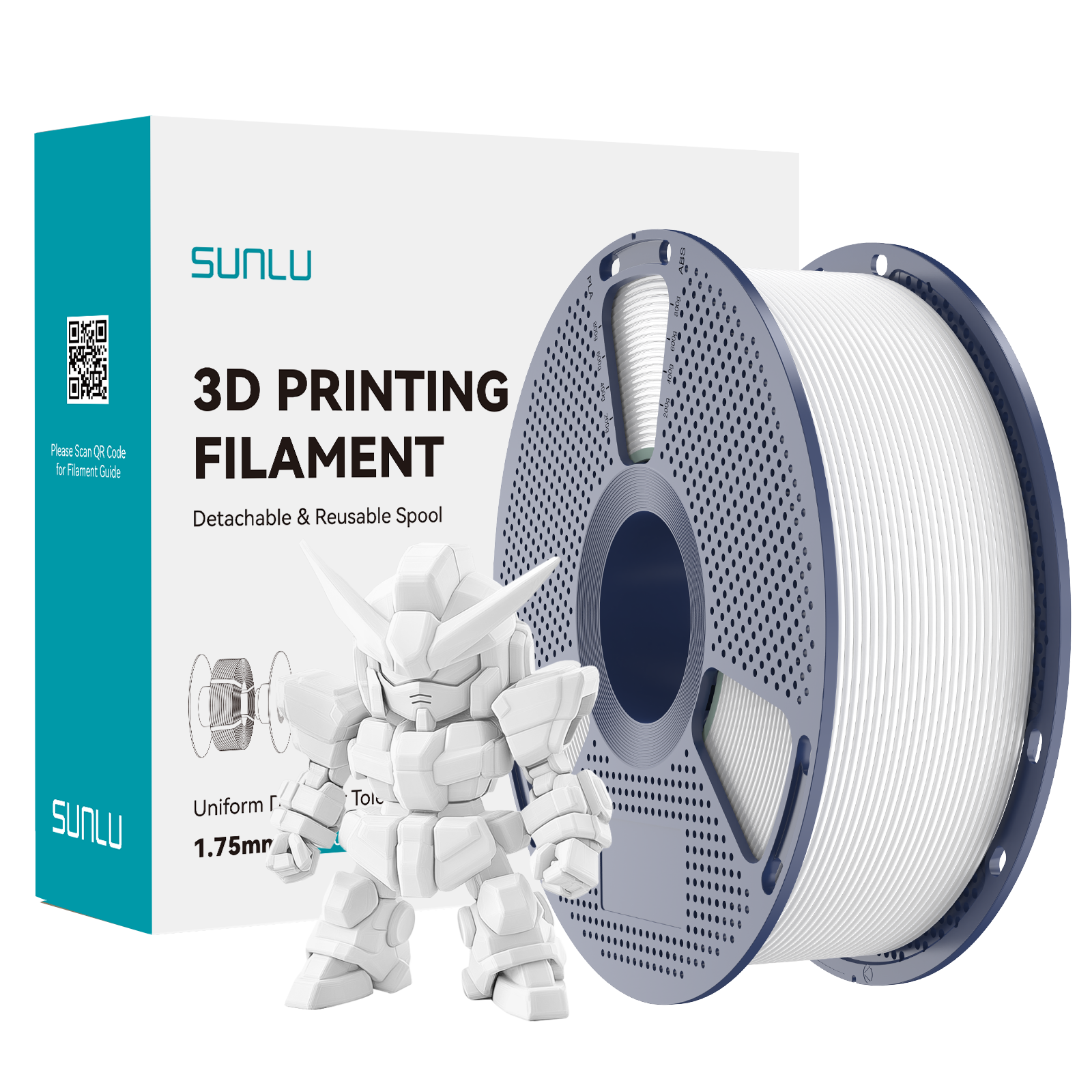 SUNLU PLA+2.0 1.75mm (1kg) High-Strength 3D Printer Filament AU