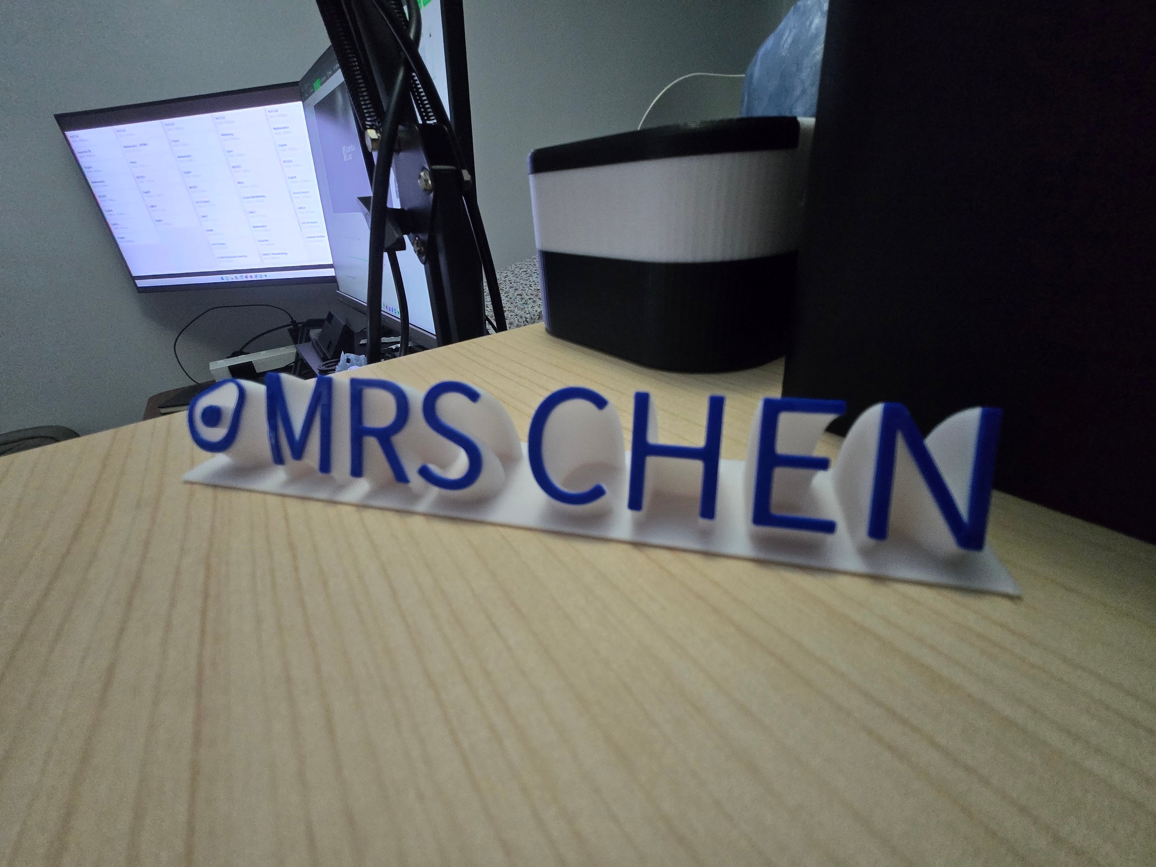 Customised Name Plate - by Makkuro