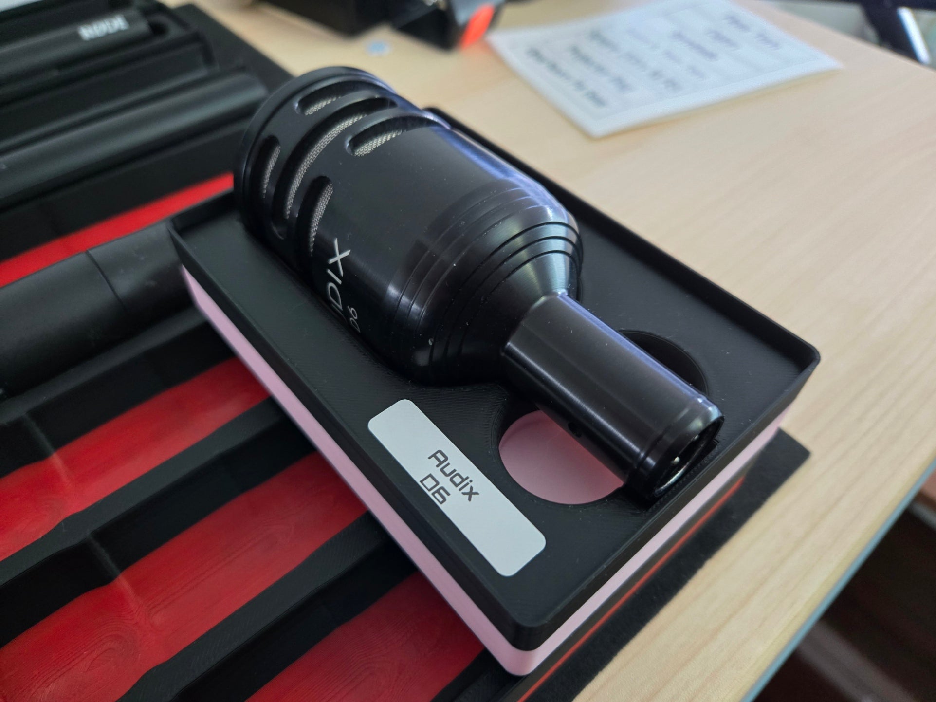 Audix D6 Microphone Mould – Custom 3D-Printed Storage Solution